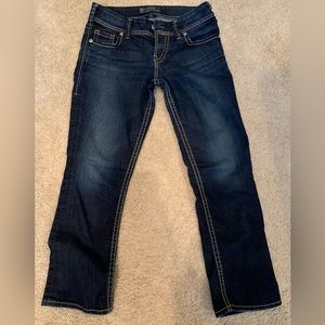 Silver Suki Jean Capris